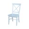 International Concepts 42 in. Dual Drop Leaf Table with 4 Cross Back Dining Chairs - 5 Piece Dining Set K02-42DP-C08-613-4 - alternate 2